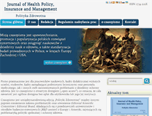 Tablet Screenshot of journal-healthmanagement.com